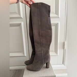 Halogen Grey Over the Knee Boots